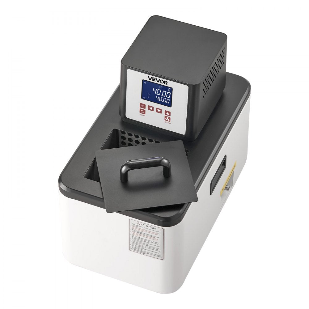 VEVOR Laboratory High-Temperature Circulating Oil Bath, Up to 300℃/572℉, 6 L Lab Constant Temperature Heating Tank, 0.1℃ High Precision, Internal and External Dual Circulation, for Laboratory