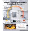 VEVOR Laboratory Incubator 5.3 Gal / 20 L with Adjustable Air Circulation, For Petri Dishes, Room Temp+41℉ to 158℉ PID Temperature Control, Microbiological Lab Incubator, Digital Panel, Glass Door