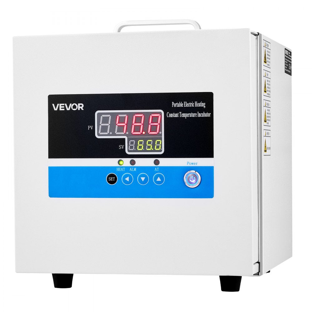 VEVOR Laboratory Incubator 1.6 Gal / 6 L Microbiological Lab Incubator, For Petri Dishes, Room Temp+41℉ to 149℉ PID Temperature Control, Compact & Portable, Digital Panel, Constant Temperature