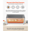 VEVOR Commercial Food Warmer, 1200W Electric Stainless Steel Steam Food Warmer, Fast Heating Countertop Buffet Bain Marie with Three 1/3 Size Food Pans, for Catering, Restaurants, Parties & Buffets