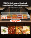 VEVOR Commercial Food Warmer 1500W high-power heating graphic