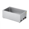 VEVOR Commercial Food Warmer, 1200W Electric Stainless Steel Steam Food Warmer, Fast Heating Countertop Buffet Bain Marie with Soup & Perforated Ladles, for Catering, Restaurants, Parties, Buffets