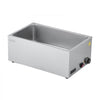 VEVOR Commercial Food Warmer, 1200W Electric Stainless Steel Steam Food Warmer, Fast Heating Countertop Buffet Bain Marie with Soup & Perforated Ladles, for Catering, Restaurants, Parties, Buffets