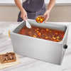 VEVOR Commercial Food Warmer 19QT Bain Marie 1200W Electric Buffet Warmer Steam Table Food Warmer Countertop Stainless Steel Food Warmer Wet or Dry Use for Parties, Catering and Restaurant