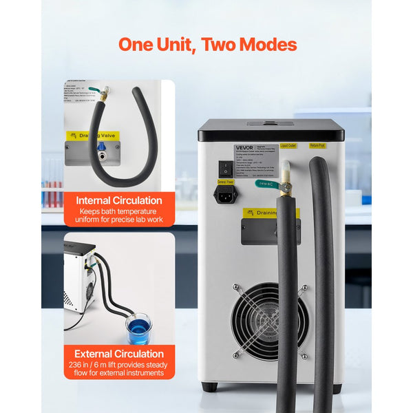 Vevor Laboratory Chiller Circulator 3.4 L Dual Circulation -20℃ to Roo ...