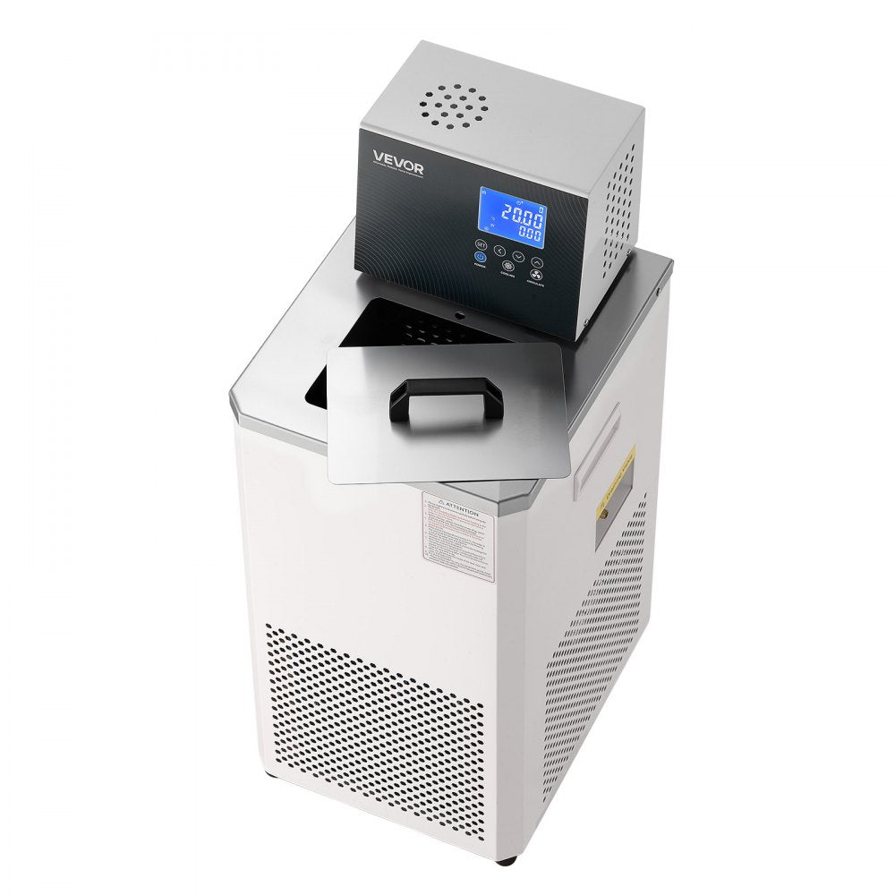 VEVOR Laboratory Chiller Circulator, -30℃-100℃, 6 L Internal and External Dual Circulation, Low Temperature Cooling Liquid Circulator Pump Chiller, Recirculating Chiller Water Bath for Laboratory