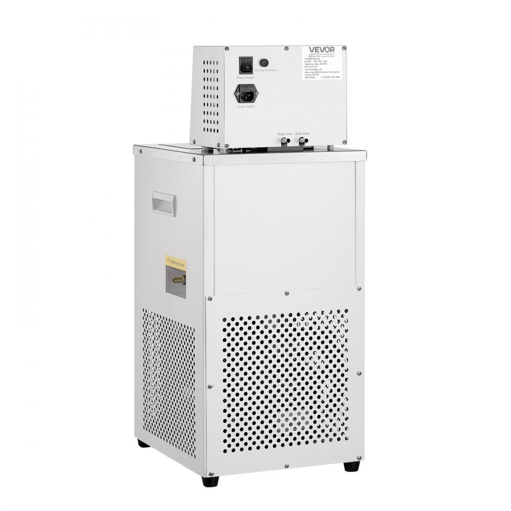 VEVOR Laboratory Chiller Circulator, -30℃-100℃, 6 L Internal and External Dual Circulation, Low Temperature Cooling Liquid Circulator Pump Chiller, Recirculating Chiller Water Bath for Laboratory