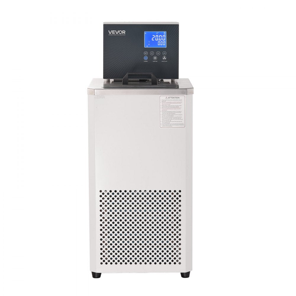 VEVOR Laboratory Chiller Circulator, -30℃-100℃, 6 L Internal and External Dual Circulation, Low Temperature Cooling Liquid Circulator Pump Chiller, Recirculating Chiller Water Bath for Laboratory