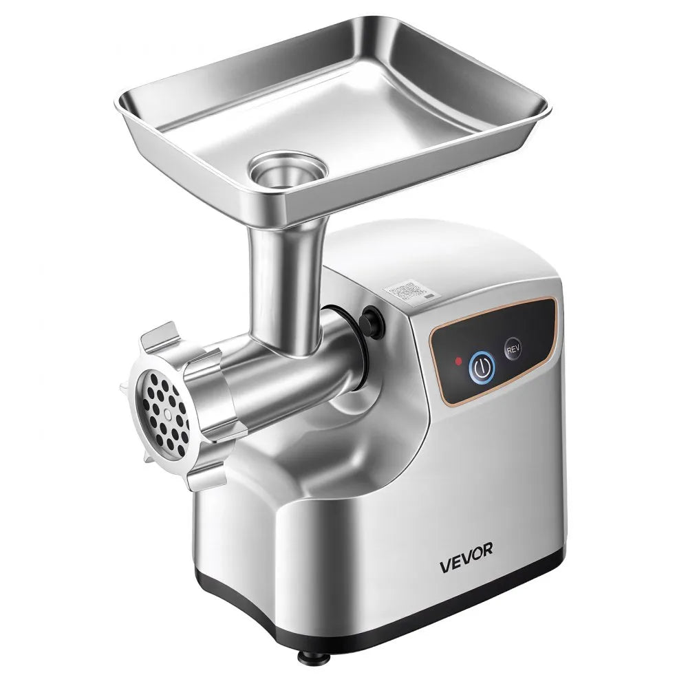 VEVOR Electric Meat Grinder, 5 Lbs/Min Capacity, #8 Meat Mincer with 3 Grinding Plates, 3 Sausage Stuffing Tubes & Kubbe Kit, 700W/0.77HP Sausage Stuffer Maker for Home Kitchens, ETL Listed