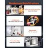 VEVOR Commercial Meat Grinder, 13 Lbs/Min Capacity, #22 Electric Meat Mincer with 3 Plates, 3 Sausage Stuffing Tubes, 750W/1HP Stainless Steel Sausage Maker for Home Kitchen & Restaurants, ETL Listed