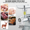 VEVOR Electric Meat Grinder, 5 Lb/Min Capacity, 575W（800W MAX) Industrial Meat Mincer with Blade, Grinding Plate, Sausage Stuffing Blade and 3 Tubes, Aluminum Commercial Meat Grinder