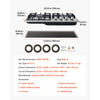VEVOR 24 inch Gas Cooktop 4 Burners Gas Stove Top, Max 27000BTU Built-in Stainless Steel Stove Top LPG/NG Convertible Dual Fuel Cooktop Stoves with Thermocouple Protection for Kitchen Apartment Rvs