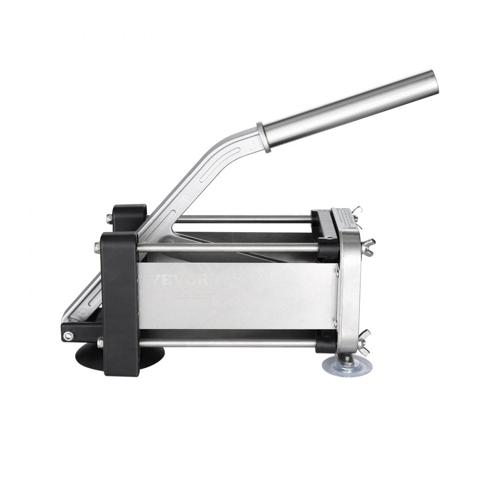 VEVOR French Fry Cutter, Potato Slicer with 1/2-Inch and 3/8-Inch Stainless Steel Blades, Manual Potato Cutter Chopper with Suction Cups, Great for Potato, French Fries, Cucumber, Vegetables, Carrot