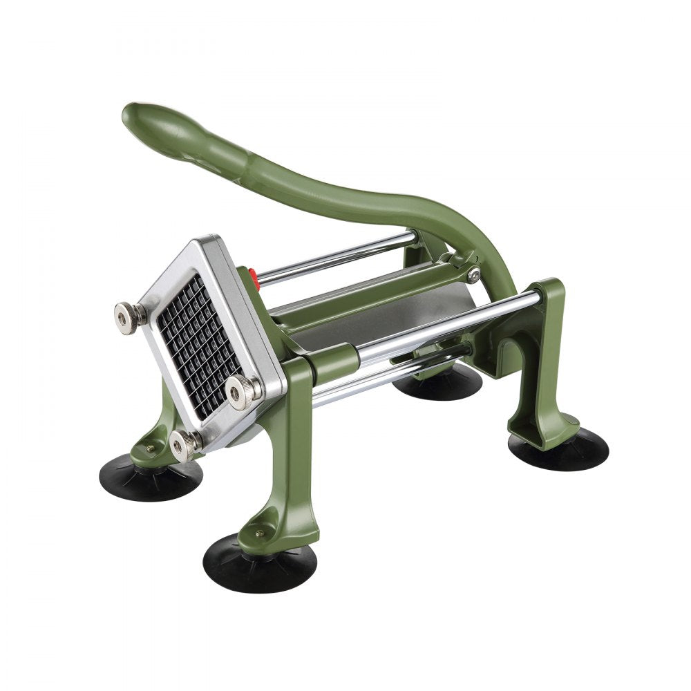 VEVOR French Fry Cutter, Potato Slicer with 1/2" 3/8" 1/4" Stainless Steel Blades, Manual Potato Cutter Chopper with Suction Cups, Great for Potato, French Fries, Cucumber, Vegetables, Carrot