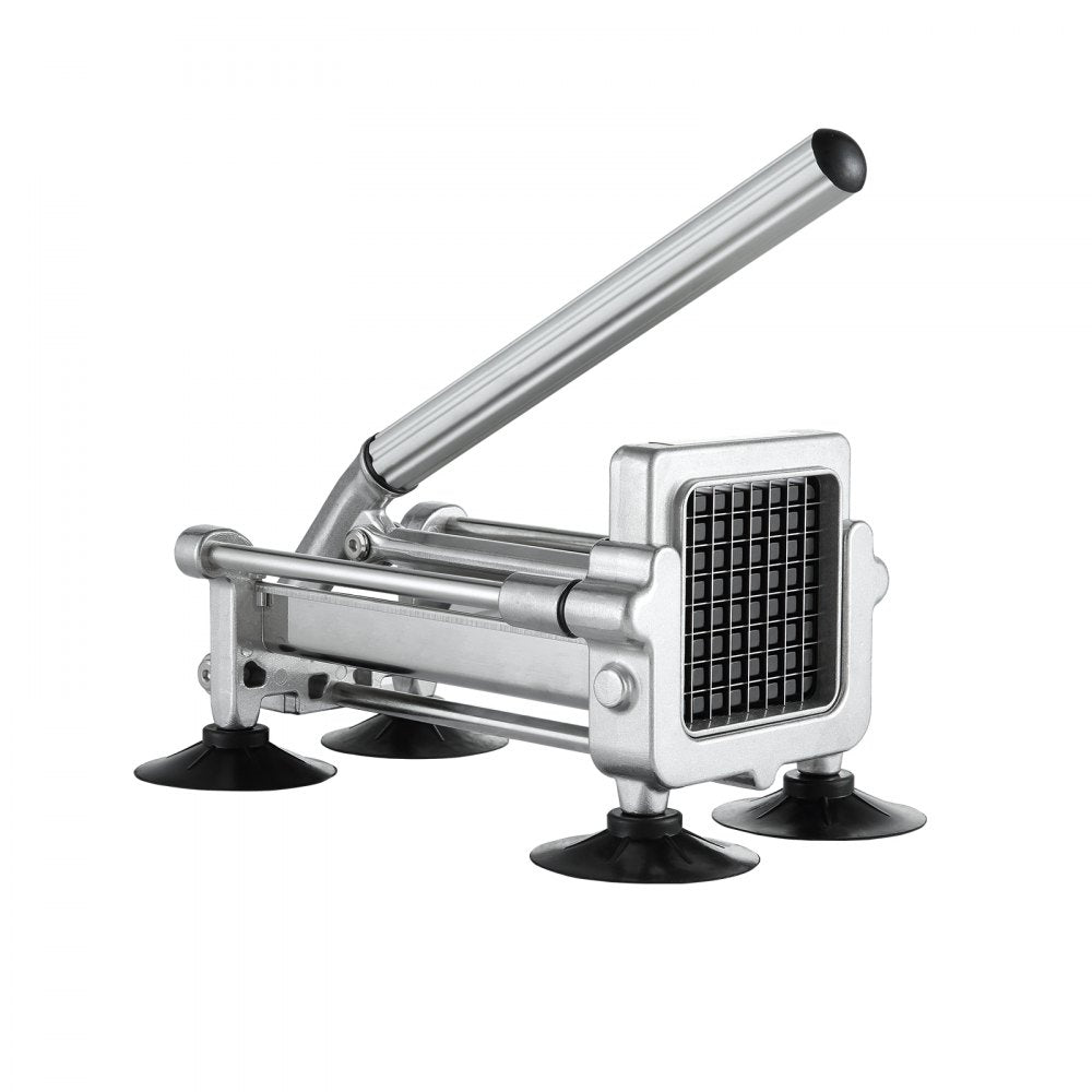VEVOR French Fry Cutter, Potato Slicer with 1/2-Inch and 3/8-Inch Stainless Steel Blades, Manual Potato Cutter Chopper with Suction Cups, Great for Potato, French Fries, Cucumber, Vegetables, Carrot