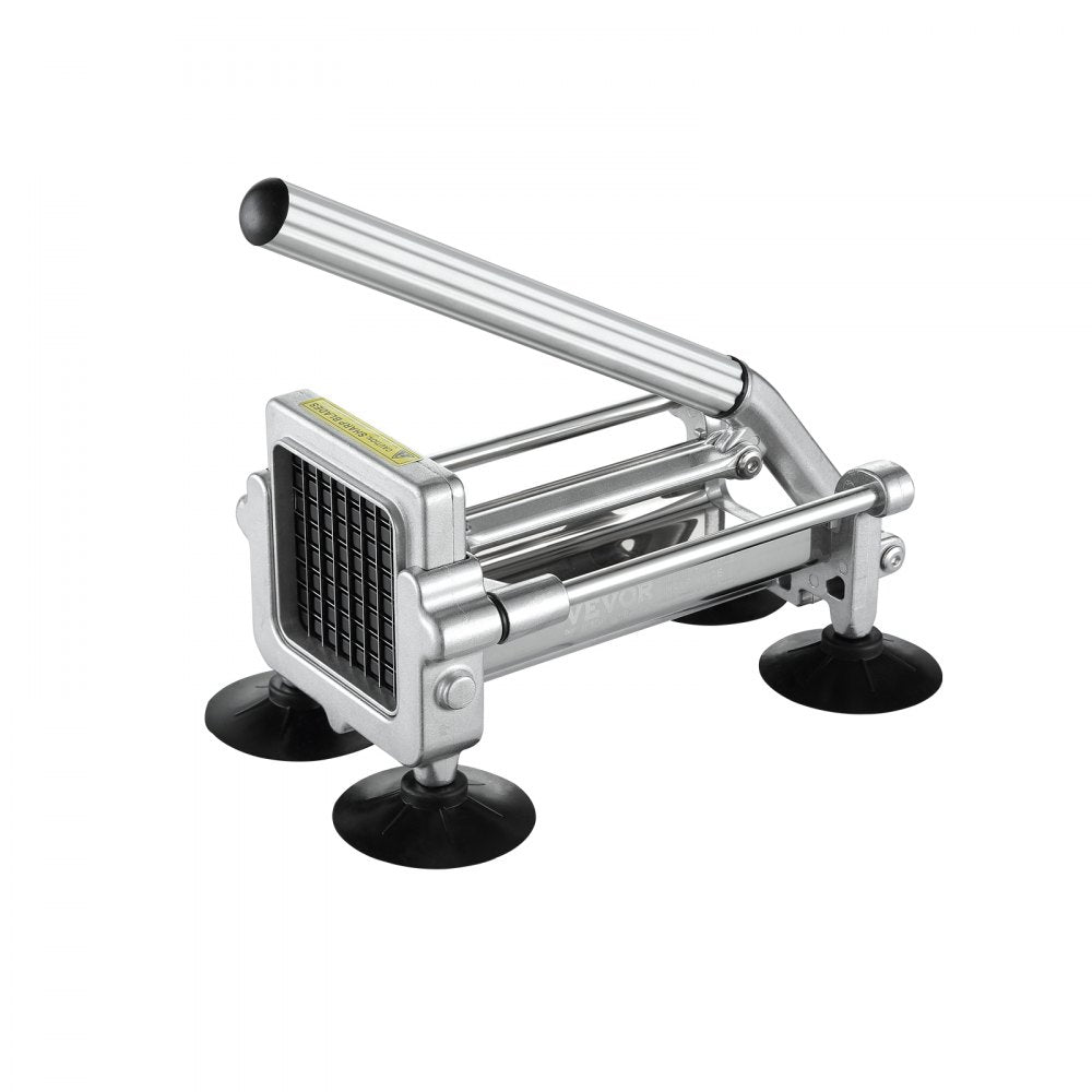 VEVOR French Fry Cutter, Potato Slicer with 1/2-Inch and 3/8-Inch Stainless Steel Blades, Manual Potato Cutter Chopper with Suction Cups, Great for Potato, French Fries, Cucumber, Vegetables, Carrot