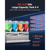 VEVOR Slushie Machine, 12L/3.17Gal x 4 Tank Commercial Slushy Maker, Frozen Drink Maker with Self-Cleaning, Margarita Machine for Restaurants Bars Party for Slushie, Margaritas, Milkshake & More