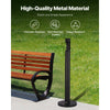 VEVOR Cigarette Butt Receptacle, Commercial Cylinder Cigarette Butt Container, Freestanding and Weatherproof Outdoor Cigarette Butt Disposal for Garden, Office, Restaurant, Hotel, Bar, Patio, Black