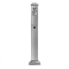 VEVOR Cigarette Butt Receptacle, Square Cigarette Butt Container with 4 Disposal Openings & Top Cover, Stainless Steel Outdoor Cigarette Butt Disposal for Garden, Office, Restaurant, Hotel, Silver