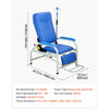 VEVOR Infusion Chair with IV Pole 90°-160° Reclining Phlebotomy Chair, 400LBS Capacity Medical Infusion Recliner with Soft Padded Seat, Footrest & Storage Basket for Blood Draw, IV Transfusion