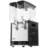 VEVOR Commercial Beverage Dispenser 2 Tanks 10 L / 10.6 QT Per Tank, Stainless Steel Juice Dispenser, Ice Tea Drink Machine with 45℉ to 54℉ Cooling Temperature, for Cold Drink Restaurant Bar Party