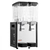 VEVOR Commercial Beverage Dispenser 2 Tanks 10 L / 10.6 QT Per Tank, Stainless Steel Juice Dispenser, Ice Tea Drink Machine with 45℉ to 54℉ Cooling Temperature, for Cold Drink Restaurant Bar Party