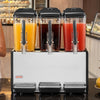 VEVOR Commercial Beverage Dispenser 3 Tanks 12 L / 12.7 QT Per Tank, Stainless Steel Juice Dispenser, Ice Tea Drink Machine with 45℉ to 54℉ Cooling Temperature, for Cold Drink Restaurant Bar Party