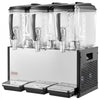 VEVOR Commercial Beverage Dispenser 3 Tanks 12 L / 12.7 QT Per Tank, Stainless Steel Juice Dispenser, Ice Tea Drink Machine with 45℉ to 54℉ Cooling Temperature, for Cold Drink Restaurant Bar Party