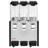 VEVOR Commercial Beverage Dispenser 3 Tanks 10 L / 10.6 QT Per Tank, Stainless Steel Juice Dispenser, Ice Tea Drink Machine with 45℉ to 54℉ Cooling Temperature, for Cold Drink Restaurant Bar Party