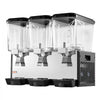 VEVOR Commercial Beverage Dispenser 3 Tanks 18 L / 19 QT Per Tank, Stainless Steel Juice Dispenser, Ice Tea Drink Machine with 45℉ to 54℉ Cooling Temperature, for Cold Drink Restaurant Bar Party