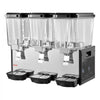 VEVOR Commercial Beverage Dispenser 3 Tanks 18 L / 19 QT Per Tank, Stainless Steel Juice Dispenser, Ice Tea Drink Machine with 45℉ to 54℉ Cooling Temperature, for Cold Drink Restaurant Bar Party