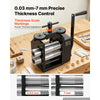 VEVOR Rolling Mill 4-in-1 Round Flat Square Half-Round Pressing Roller Mill, Manual Jewelry DIY Tool, 0.03-7 mm Adjustable Thickness, Stable & Even Rolling, for Ductile Metals, Gold, Silver, Copper