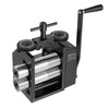 VEVOR Rolling Mill 4-in-1 Round Flat Square Half-Round Pressing Roller Mill, Manual Jewelry DIY Tool, 0.03-7 mm Adjustable Thickness, Stable & Even Rolling, for Ductile Metals, Gold, Silver, Copper