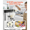 VEVOR Commercial Hard Ice Cream Machine, 2000W 3.17-5.28 Gal/Hour, Countertop Gelato Hard Serve Ice Cream Maker with 6L 304 Stainless Steel Cylinder, Auto Clean LED Panel for Snack Bar Restaurants