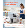 VEVOR Commercial Hard Ice Cream Machine, 500W 1.32 Gal/Hour, Gelato Hard Serve Ice Cream Maker with 2.8L 304 Stainless Steel Cylinder, Auto Clean LED Panel High Productivity for Snack Bar Restaurants