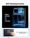 VEVOR Commercial Ice Maker Machine, 90 lbs/24h with 12Lbs Storage, 32 Cubes per Cycle, Stainless Steel Freestanding & Countertop Ice Maker with LED Display & Self-Cleaning, for Home Bar Restaurant