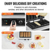 VEVOR Commercial Waffle Stick Maker, 6PCS 1500W Waffle Baker Machine, Non-Stick Stainless Steel Corn Hot Dog Waffle Iron with Temp and Time Control, Handle, for Restaurant Bakery Snack Bar Family