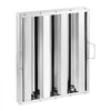 VEVOR Commercial Hood Filter, 15.5W x 19.5H Inch Range Hood Filters, Stainless Steel Restaurant Range Hood Baffle Filter for Grease Rated Commercial Kitchen Exhaust Hoods, 3 Grooves, Pack of 6