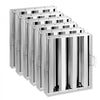 VEVOR Commercial Hood Filter, 15.5W x 19.5H Inch Range Hood Filters, Stainless Steel Restaurant Range Hood Baffle Filter for Grease Rated Commercial Kitchen Exhaust Hoods, 3 Grooves, Pack of 6