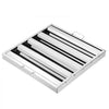 VEVOR Commercial Hood Filter, 19.5W x 19.5H Inch Range Hood Filters, Stainless Steel Restaurant Range Hood Baffle Filter for Grease Rated Commercial Kitchen Exhaust Hoods, 4 Grooves, 1 Piece