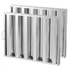 VEVOR Commercial Hood Filter, 24.5W x 19.5H Inch Range Hood Filters, Stainless Steel Restaurant Range Hood Baffle Filter for Grease Rated Commercial Kitchen Exhaust Hoods, 5 Grooves, Pack of 2