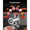 VEVOR Manual Meat Grinder, 304 Stainless Steel Hand Meat Grinder with Steel Table Clamp, Meat Mincer Sausage Maker with 1 Cutting Blade, 2 Cutting Plates, Sausage Tube for Beef Pork Pepper Mushroom