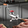 VEVOR Manual Meat Grinder, 304 Stainless Steel Hand Meat Grinder with Steel Table Clamp, Meat Mincer Sausage Maker with 1 Cutting Blade, 2 Cutting Plates, Sausage Tube for Beef Pork Pepper Mushroom
