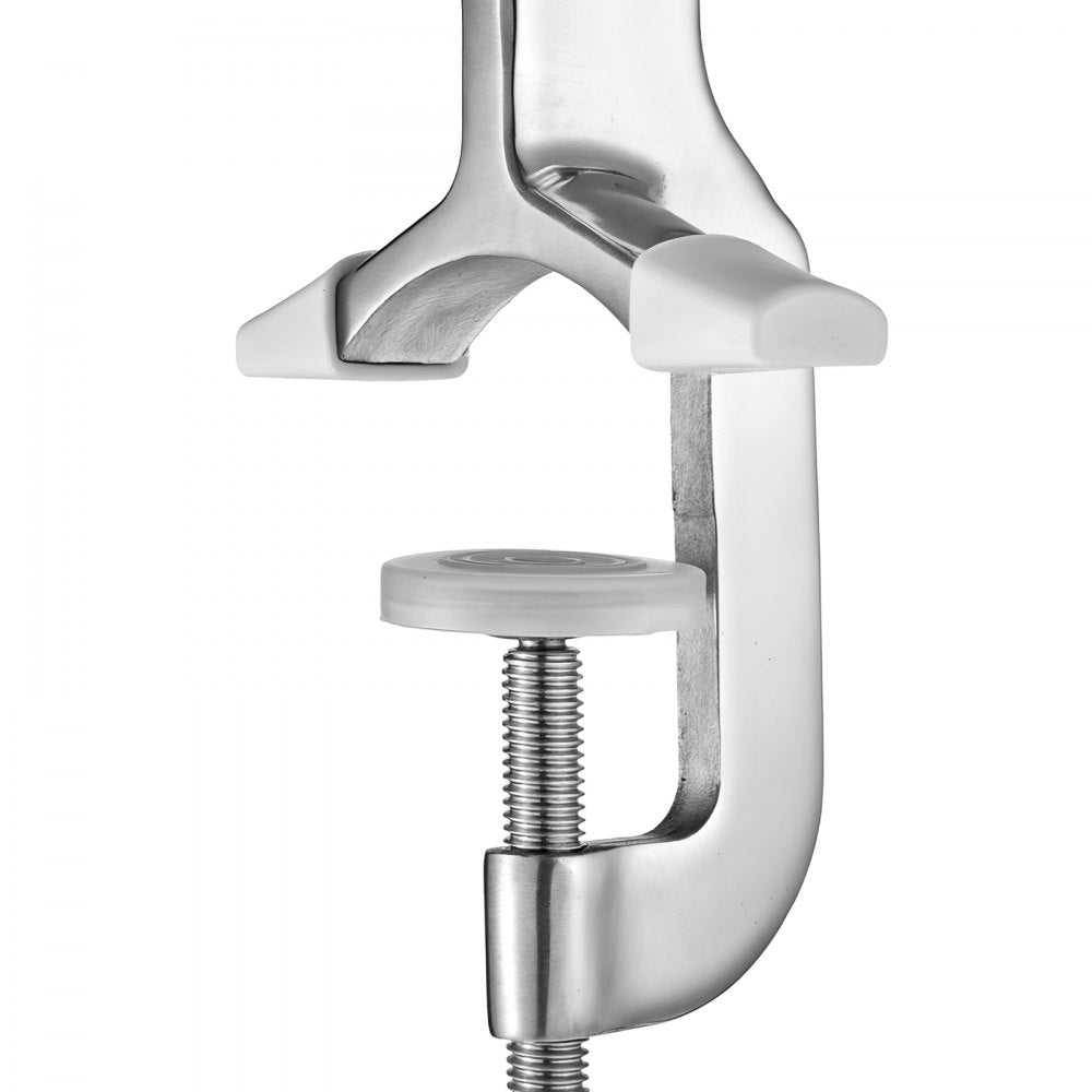 VEVOR Manual Meat Grinder, 304 Stainless Steel Hand Meat Grinder with Steel Table Clamp, Meat Mincer Sausage Maker with 1 Cutting Blade, 2 Cutting Plates, Sausage Tube for Beef Pork Pepper Mushroom