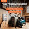 VEVOR 3 Phase Converter - 5HP 15A 220V Single Phase to 3 Phase Converter, Digital Phase Shifter for Residential and Light Commercial Use, 220V Input/Output (One Converter for One Motor Only)