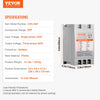 VEVOR 3 Phase Converter - 5HP 15A 220V Single Phase to 3 Phase Converter, Digital Phase Shifter for Residential and Light Commercial Use, 220V Input/Output (One Converter for One Motor Only)