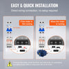 VEVOR 3 Phase Converter- 7.5HP 23A 220V Single Phase to 3 Phase Converter, Digital Phase Shifter for Residential & Light Commercial Use, 220V Input/Output (One DPS Must Be Used on One Motor Only)