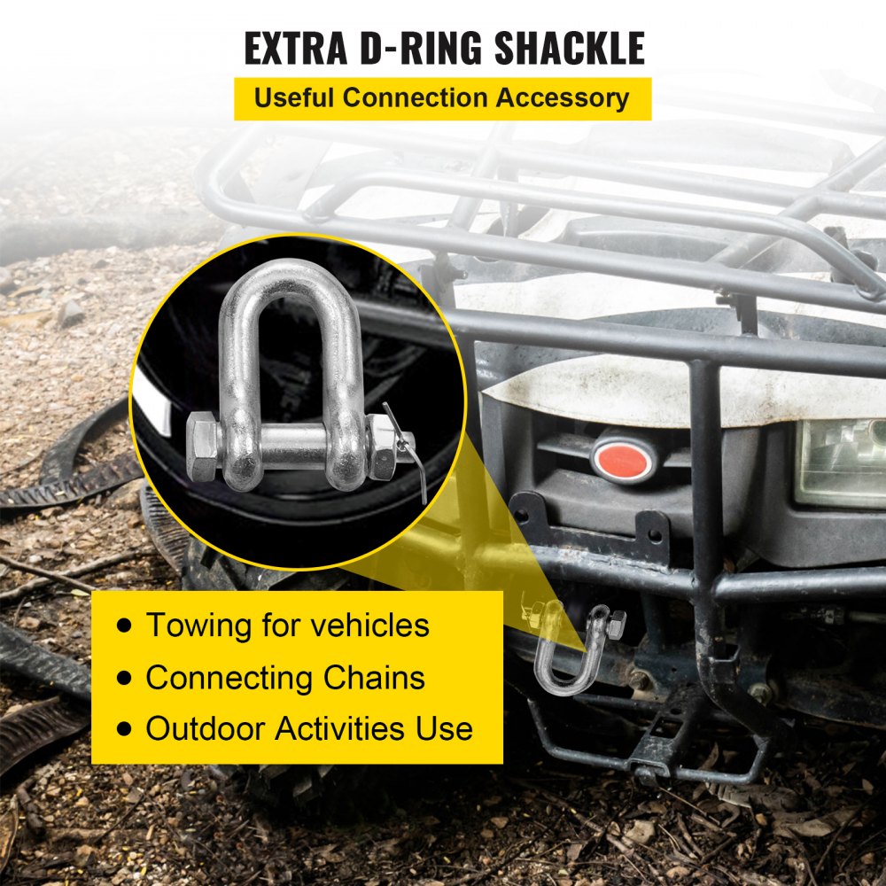 VEVOR J Hook Chain, 2PCS 5/16" x 10' G80 15" Long Shank J Hook Tow Chain with RTJ Cluster Hook & Grab Hook, 5400 lbs Working Load, Heavy Duty Transport Truck Chain for Wrecker Recovery Trailer Towing