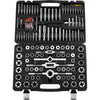 VEVOR Tap and Die Set, 116-Piece Include Metric and SAE Size, Bearing Steel Taps and Dies, Essential Threading Tool for Cutting External Internal Threads, with Complete Accessories and Storage Case