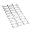 VEVOR Aluminum Trailer Ramps, 76 x 50 in Tri-Folding Truck Ramps with Straps & Non-Slip Rubber Fingers, 1500LBS Capacity ATV Loading Ramps for Pickup Trucks, Motorcycles, Lawn Mowers, Tractors, Carts